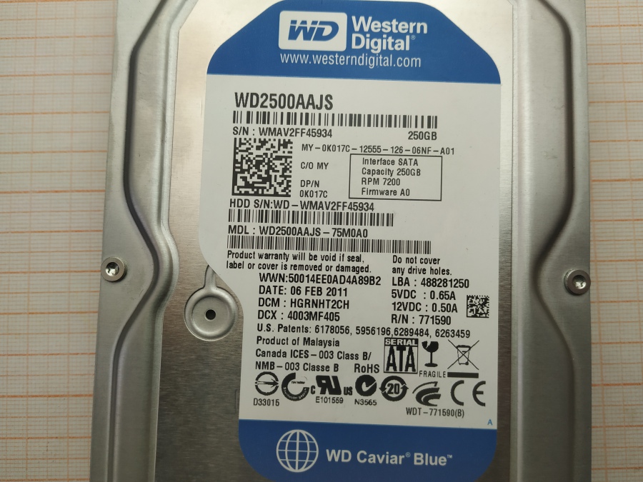 173-152-004 HDD 3.5" SATA Western Digital WD2500AAJS #3