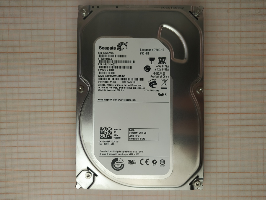 173-154-003 HDD 3.5" SATA SEAGATE ST3250318AS #2