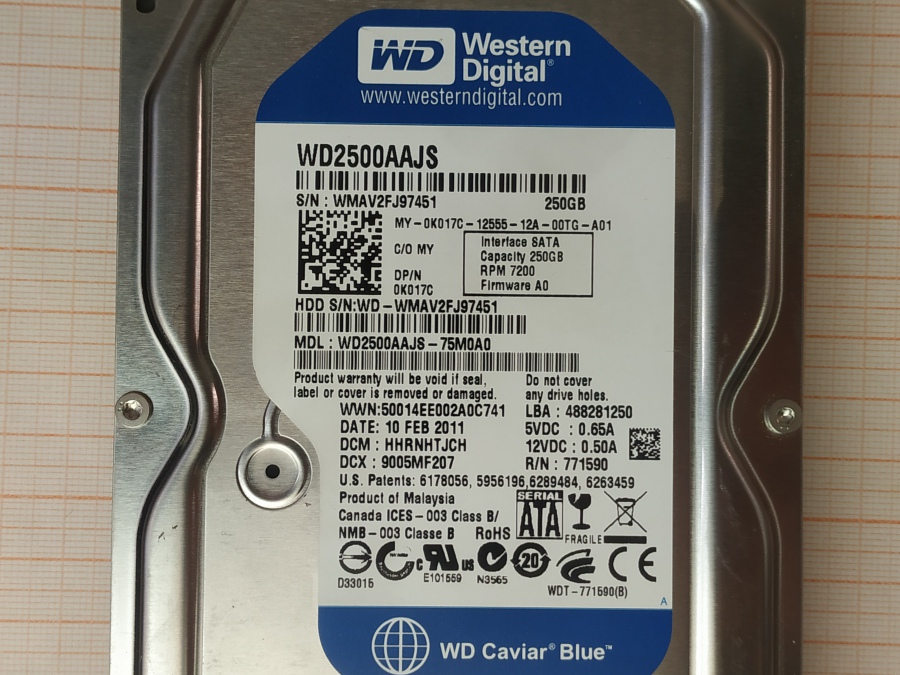 173-152-006 HDD 3.5" SATA Western Digital WD2500AAJS #3