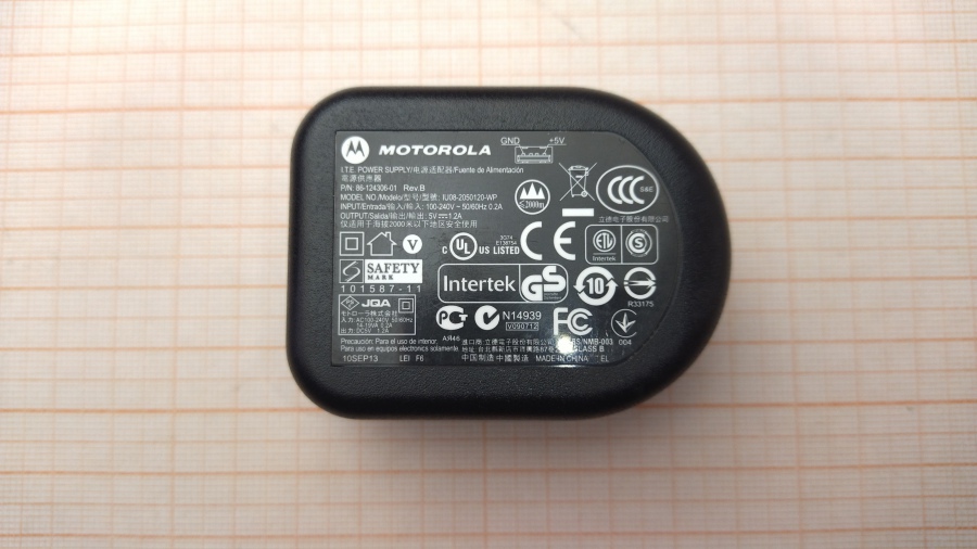 124-060-001 БП для телефонов Motorola IU08-2050120-WP #2