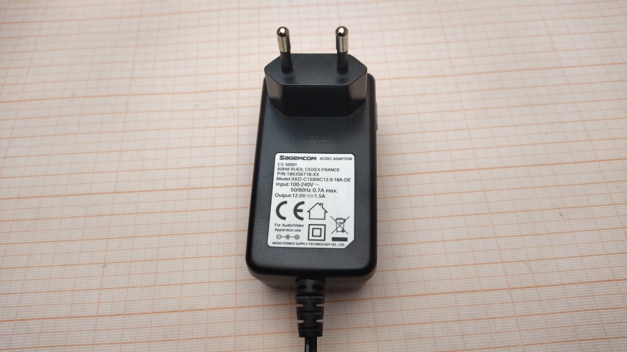 088-438-001 БП для IPTV приставки SAGEM XKD-C1500IC12.0-18A-DE #3