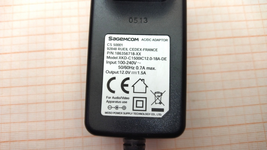 088-438-001 БП для IPTV приставки SAGEM XKD-C1500IC12.0-18A-DE #4