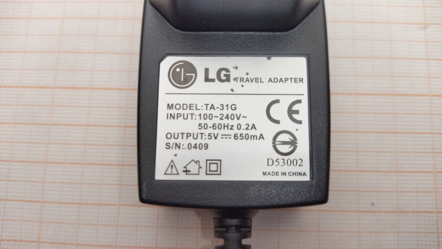 088-439-001 СЗУ для мобильных устройств LG TA-31G #4