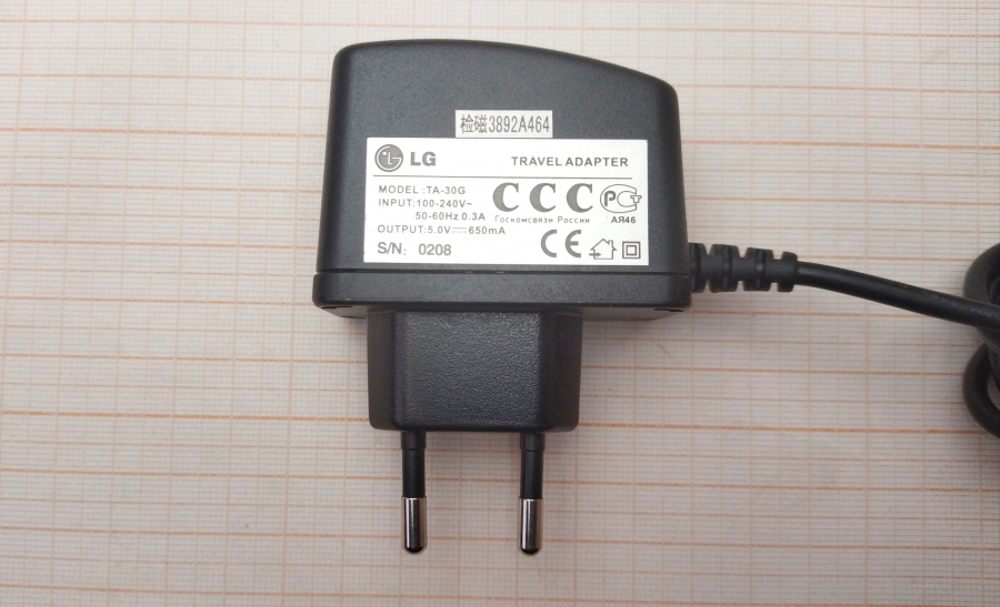 088-442-001 СЗУ для мобильных устройств LG TA-30G #2