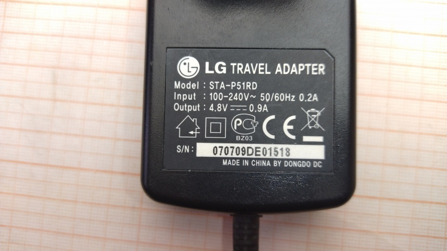 088-448-001 СЗУ для мобильных устройств LG STA-P51RD #4