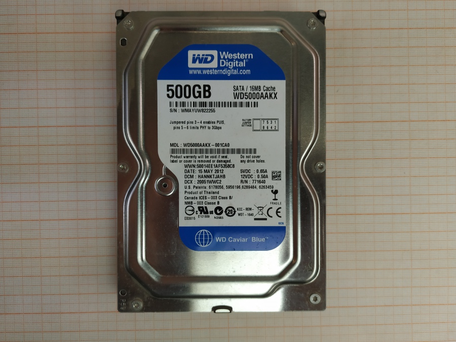 148-002-001 HDD 3.5" SATA Western Digital WD5000AAKX #2