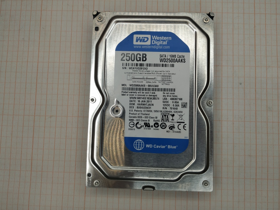 165-290-001 HDD 3.5" SATA Western Digital WD2500AAKS #2