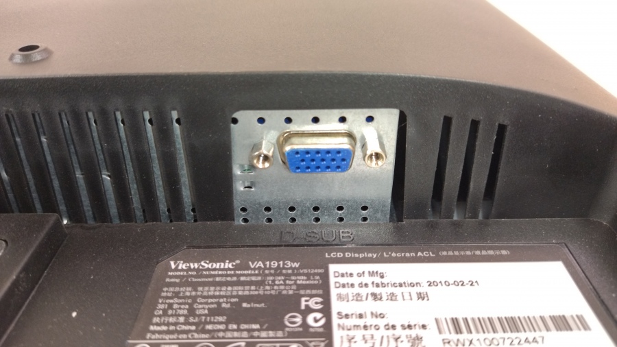 193-036-001 Монитор ЖК VIEWSONIC VA1913W-16 #5