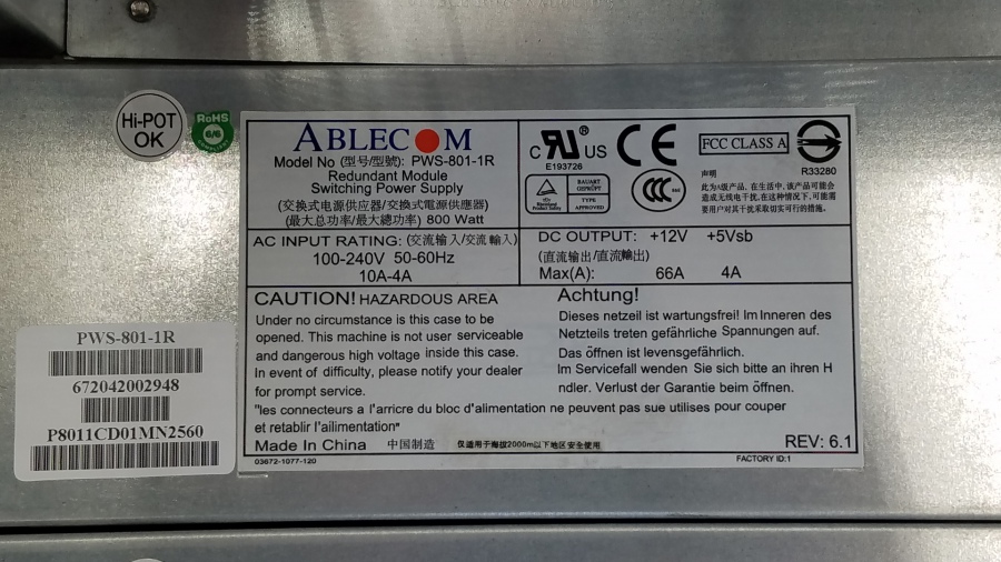 189-124-002 Серверный корпус SuperMicro SC836TQ-R800B #8