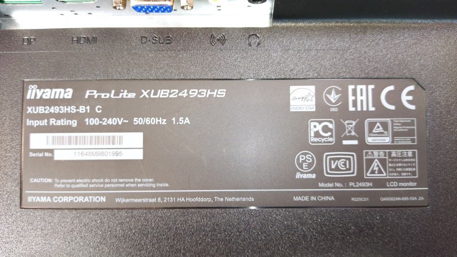 193-020-006 Монитор ЖК IIYAMA ProLite XUB2493HS #9