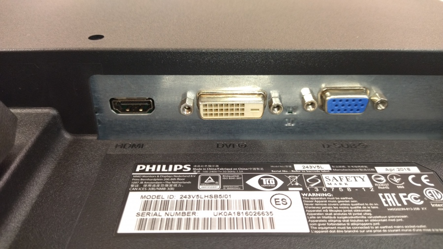 193-041-018 Монитор ЖК PHILIPS 243V5LHSB5 #9