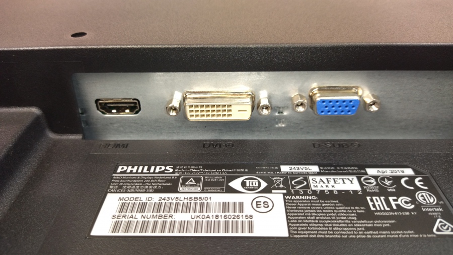 193-041-033 Монитор ЖК PHILIPS 243V5LHSB5 #7