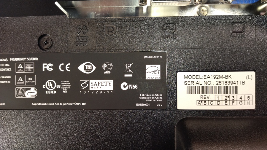 193-087-001 Монитор ЖК NEC EA192M-BK #9