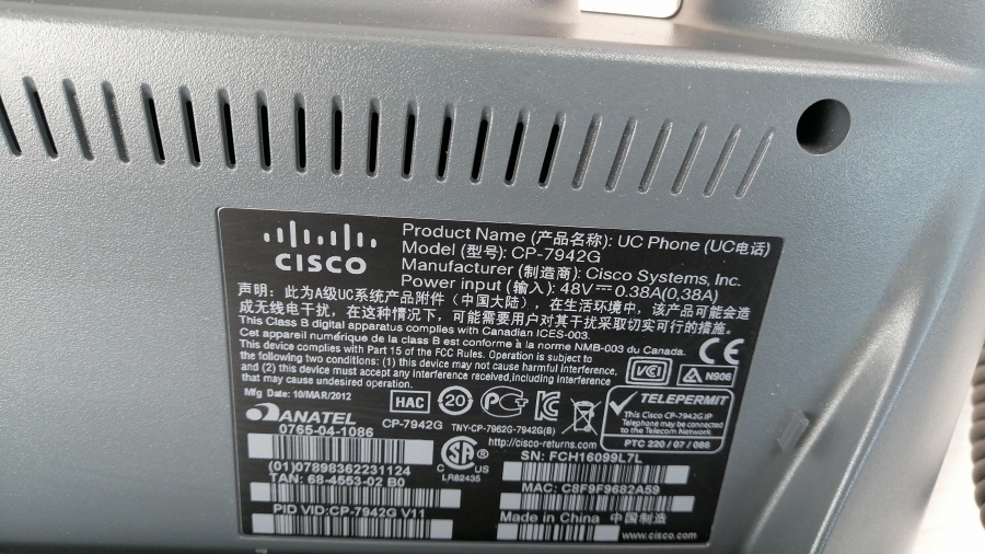 194-003-006 Телефон VoIP CISCO CP-7942G #6