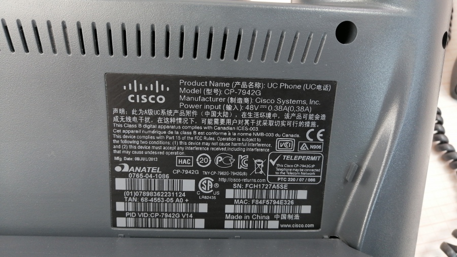 194-003-015 Телефон VoIP CISCO CP-7942G #6