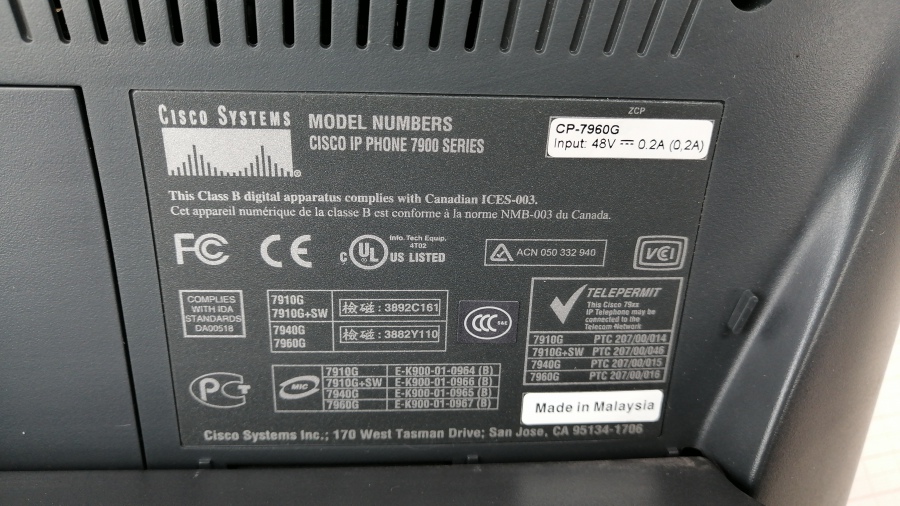 194-007-002 Телефон VoIP CISCO CP-7960G #4