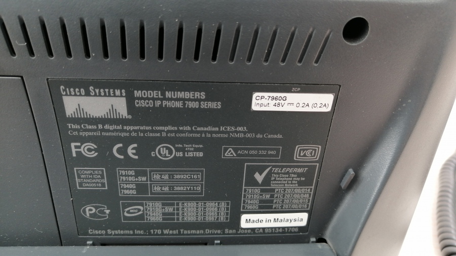194-007-001 Телефон VoIP CISCO CP-7960G #6