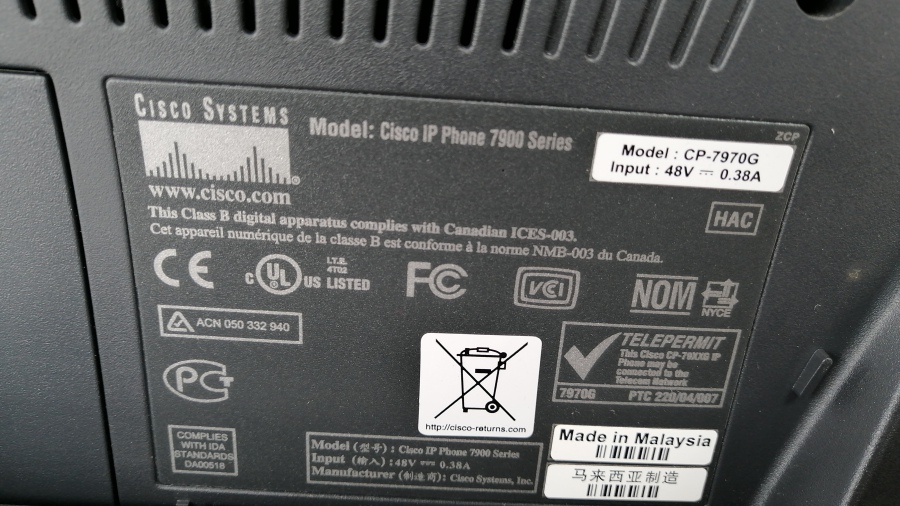 194-008-002 Телефон VoIP CISCO CP-7970G #4