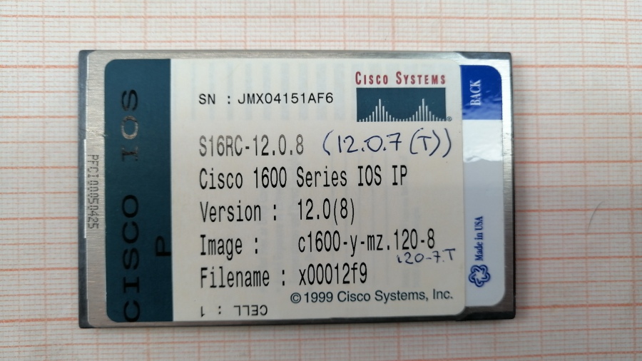 168-051-003 Маршрутизатор CISCO 1601-R #8