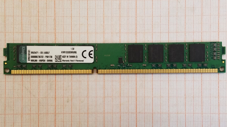 193-145-001 DDR3 1333/1600 DIMM KINGSTON KVR1333D3N9/8G #1