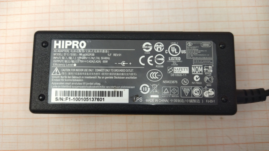 088-527-001 БП для ноутбука HIPRO HP-A0652R3B #2