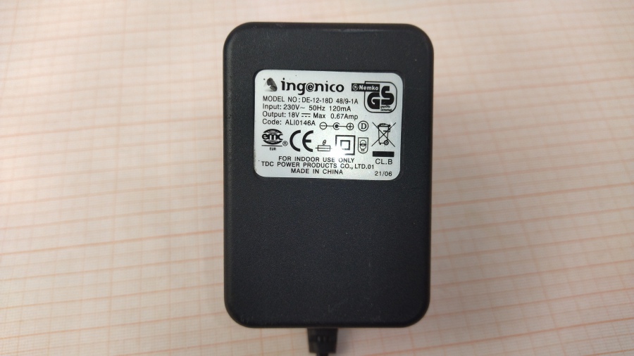 088-535-001 БП для платежного терминала INGENICO DE-12-18D 48/9 #2