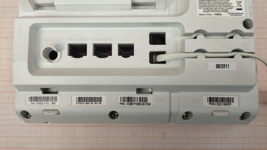 198-003-001 Телефон VoIP CISCO UC PHONE CP-6945 #9