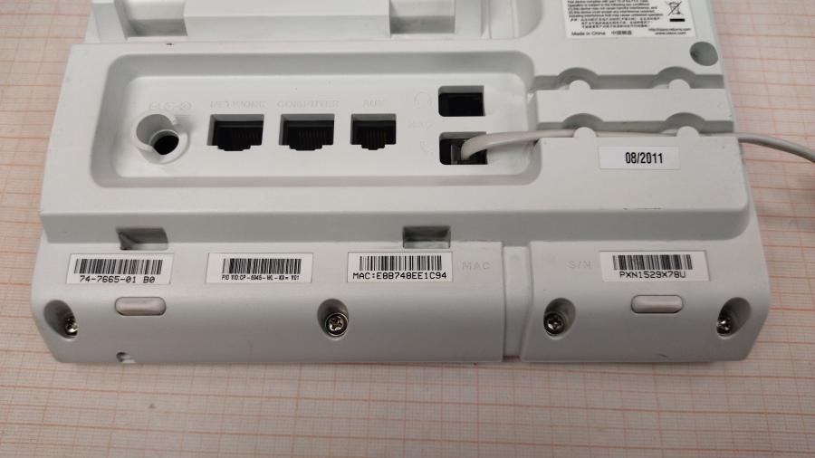 198-003-011 Телефон VoIP CISCO UC PHONE CP-6945 #9