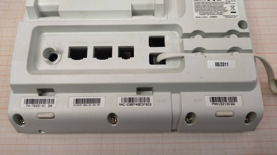 198-003-024 Телефон VoIP CISCO UC PHONE CP-6945 #9