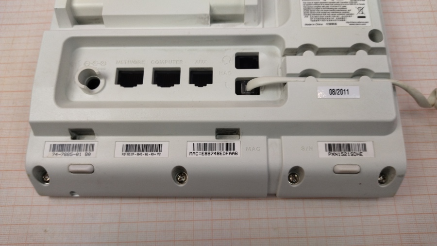 198-003-027 Телефон VoIP CISCO UC PHONE CP-6945 #9