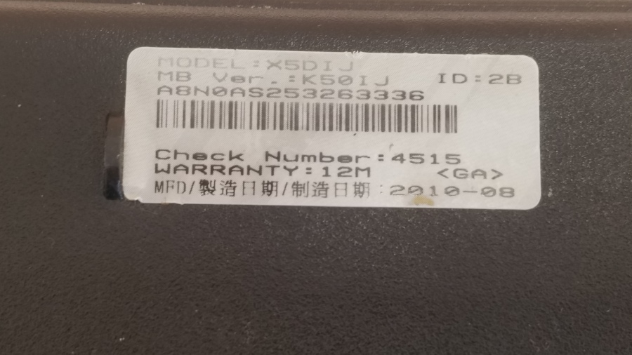 198-005-001 Ноутбук ASUS X5DIJ #7