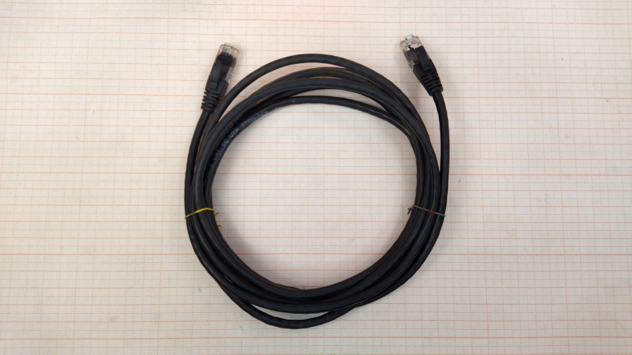 198-011-001 Кабель Patch Cord HYPERLINE UTP CAT.5E 4PR 24AWG 3M #1