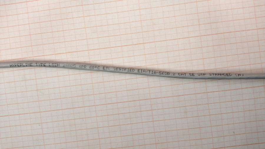 198-019-001 Кабель Patch Cord HYPERLINE UTP CAT.5E 4PR 24AWG 1.5M #3