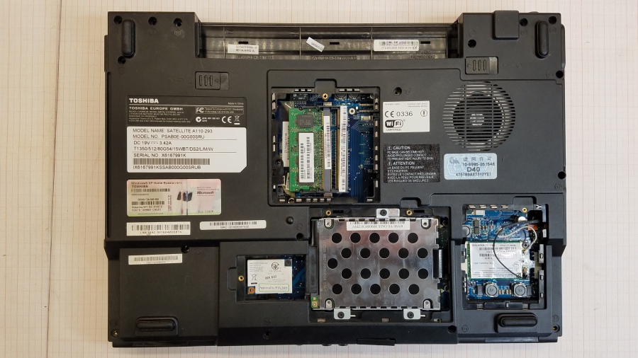 198-030-001 Ноутбук TOSHIBA SATELLITE A110-293 #11