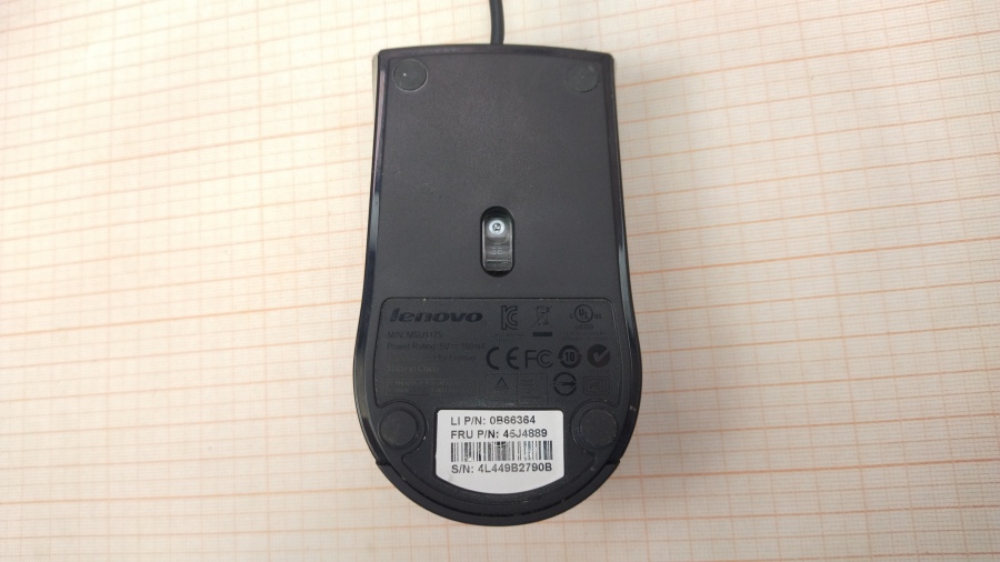 198-045-001 Мышь проводная LENOVO MSU1175 #3