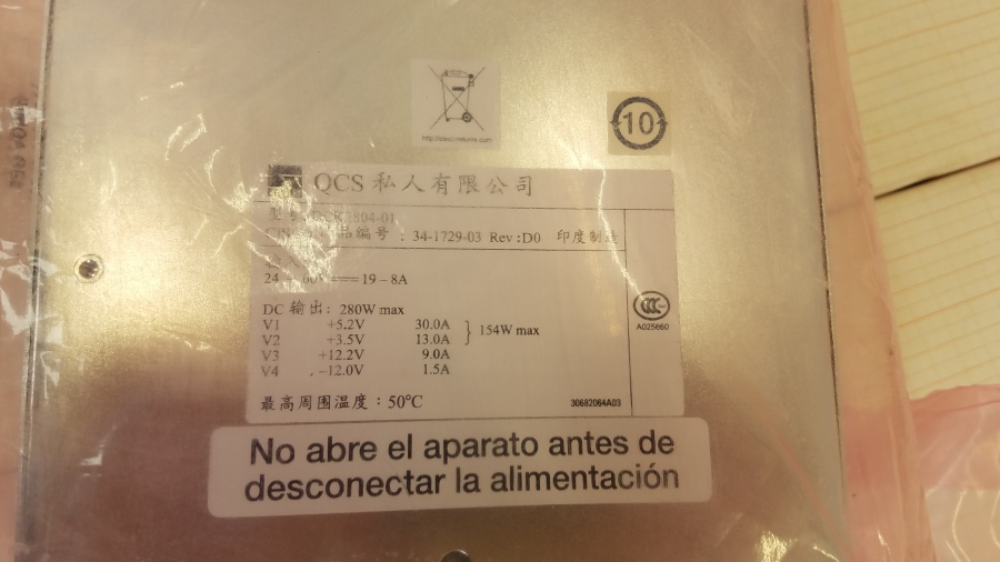 197-004-001 Switch PSU Hot Swap CISCO 34-1729-03 #4