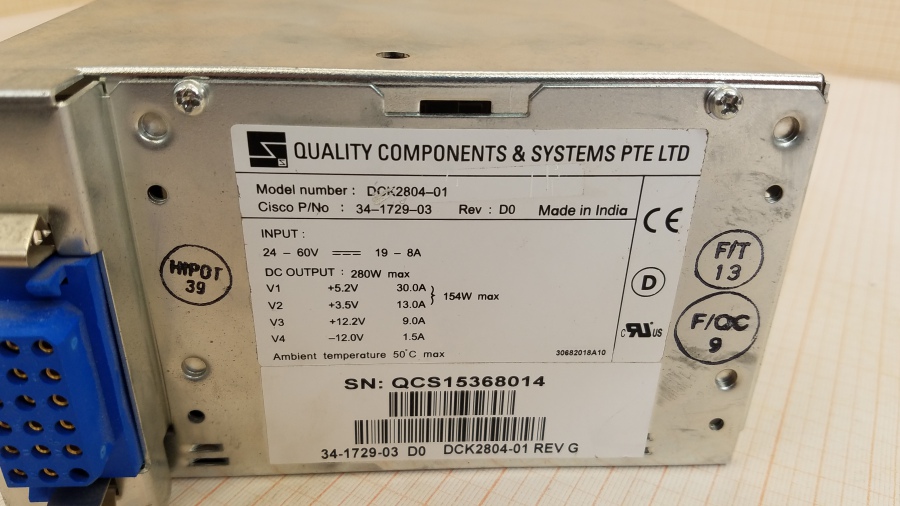 197-004-003 Switch PSU Hot Swap CISCO 34-1729-03 #4