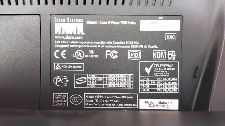 198-078-002 Телефон VoIP CISCO CP-7940G #8