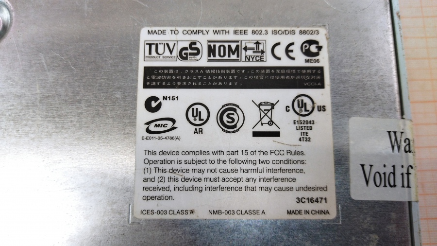 152-023-001 Коммутатор неуправляемый 3COM Baseline Switch 2024 #13