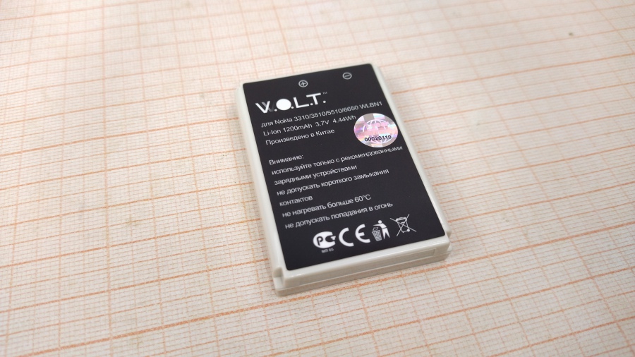 165-293-001 Аккумулятор для м/тел. W.O.L.T. WLBN1 #3