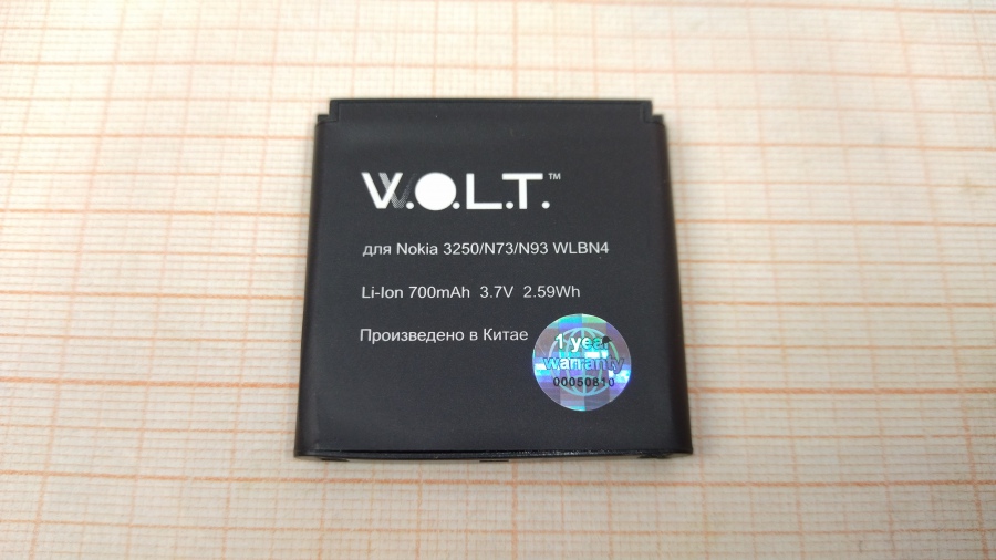 165-295-001 АКБ W.O.L.T. WLBN4 #3