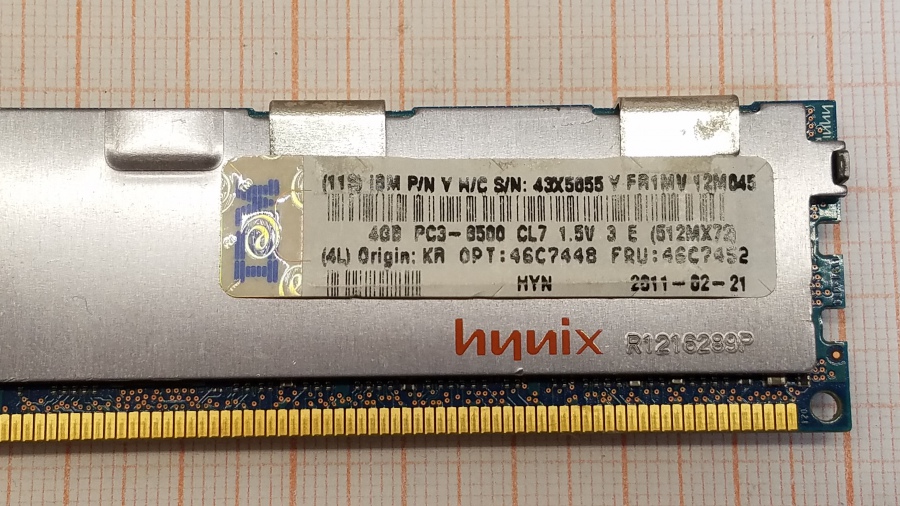 165-297-001 DDR3 RDIMM ECC REG IBM 46C7452 #2