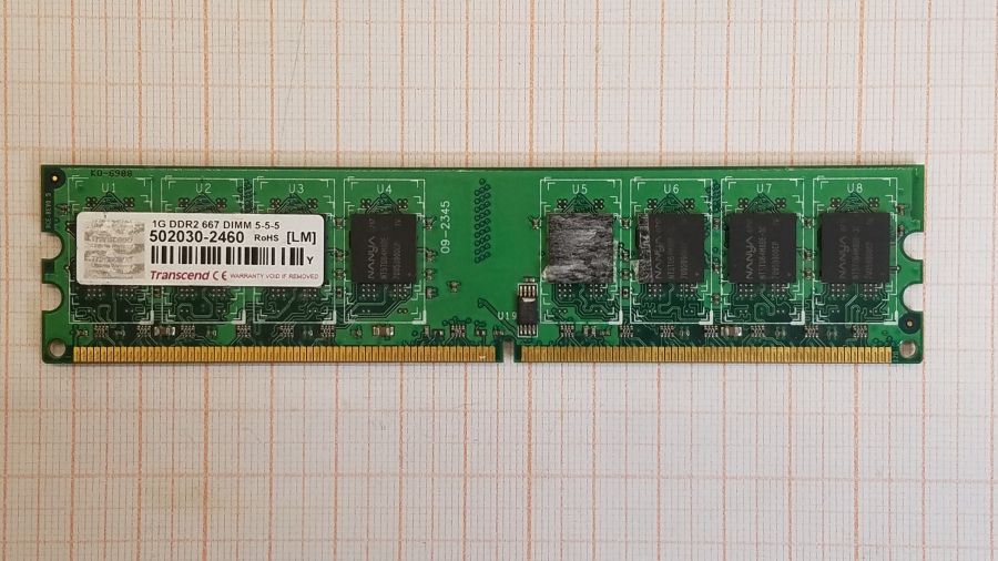 142-019-001 DDR2 DIMM TRANSCEND TS128MLQ64V6J #1