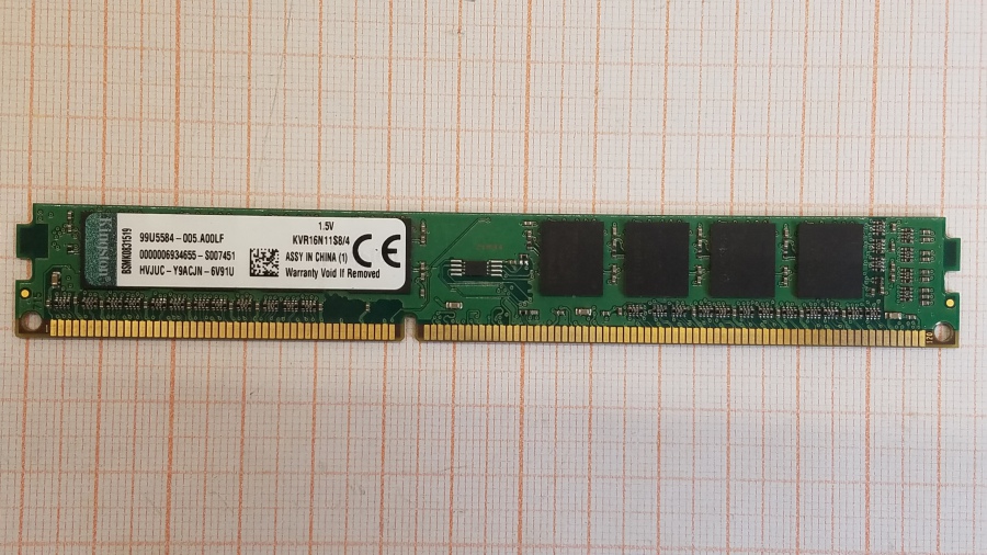 173-166-001 DDR3 1333/1600 DIMM KINGSTON KVR16N11S8/4 #1