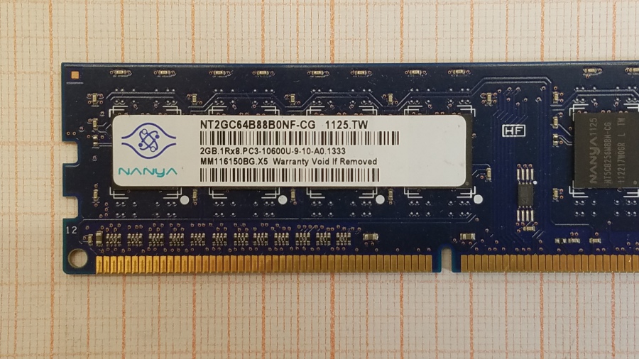 173-169-001 DDR3 1333/1600 DIMM NANYA NT2GC64B88B0NF-CG #2