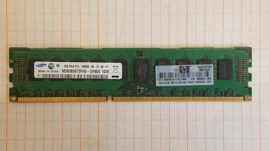 173-170-001 DDR3 RDIMM ECC REG HP 500202-061 #1