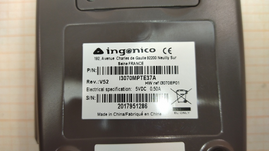 111-036-002 Пин пад INGENICO I3070 #6