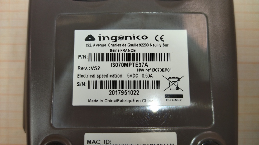 111-036-004 Пин пад INGENICO I3070 #6
