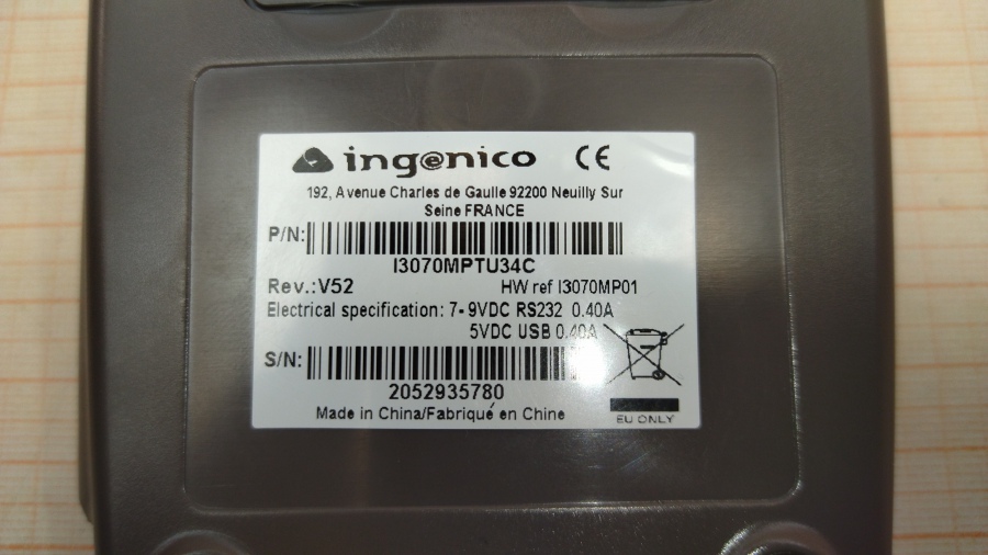 111-036-005 Пин пад INGENICO I3070 #6