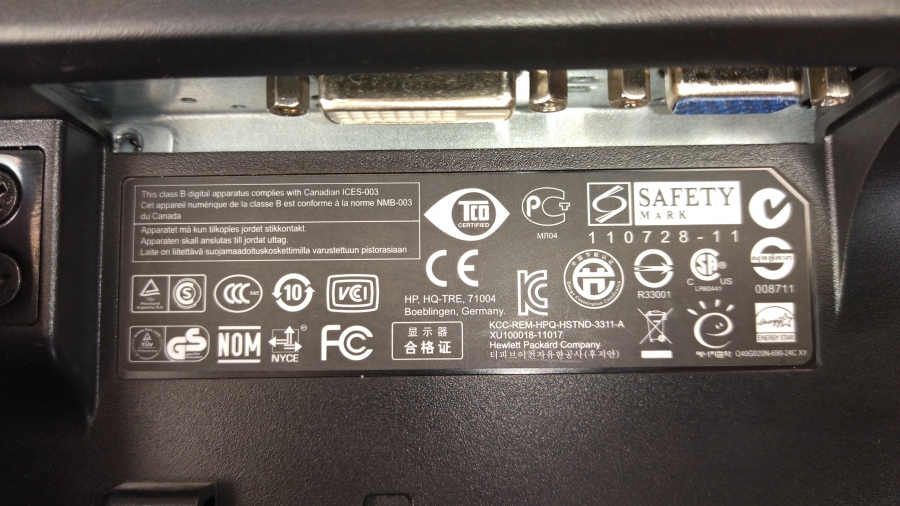 199-001-001 Монитор ЖК HP COMPAQ LE2002x #7